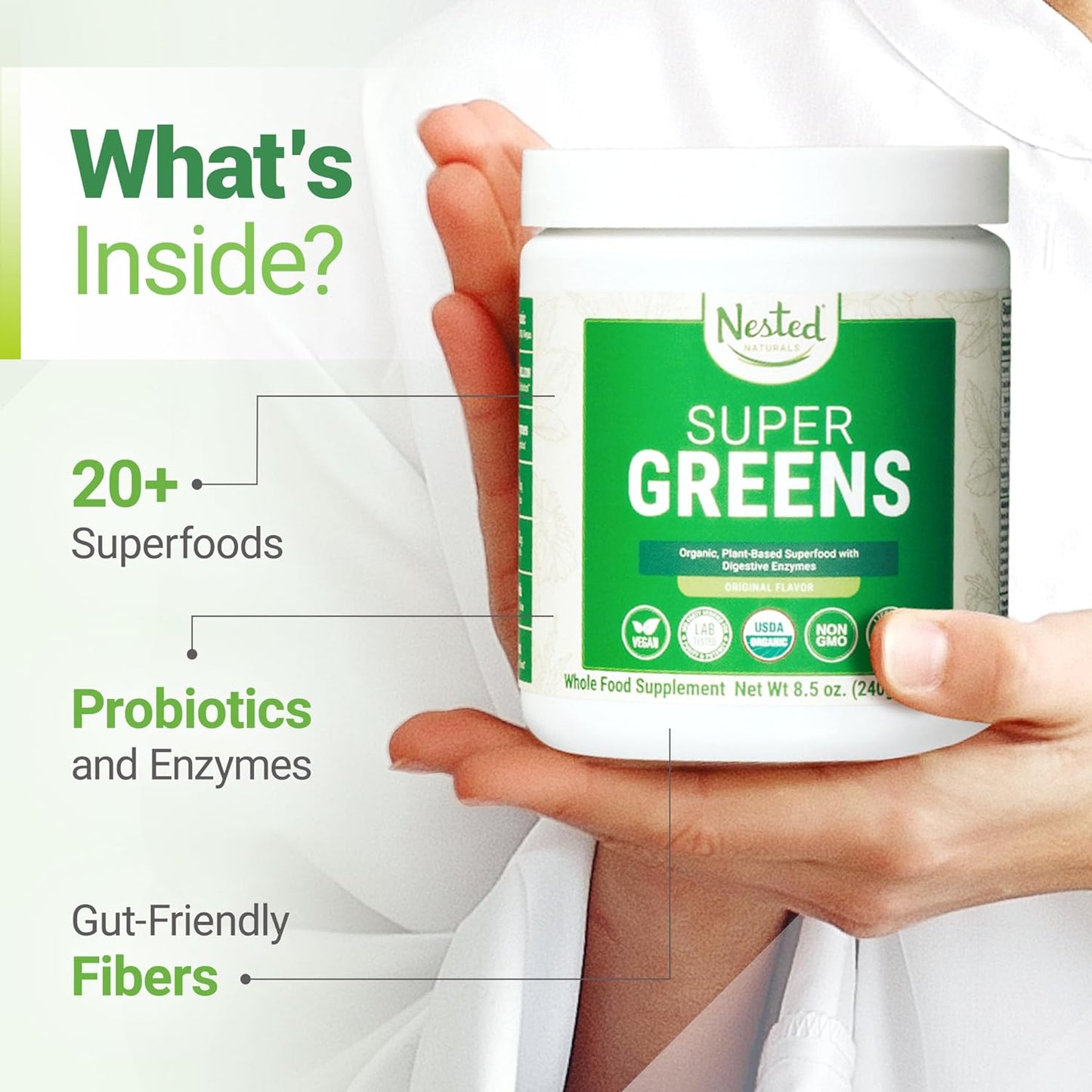 Super Greens Daily Greens Superfood Powder -240 grams