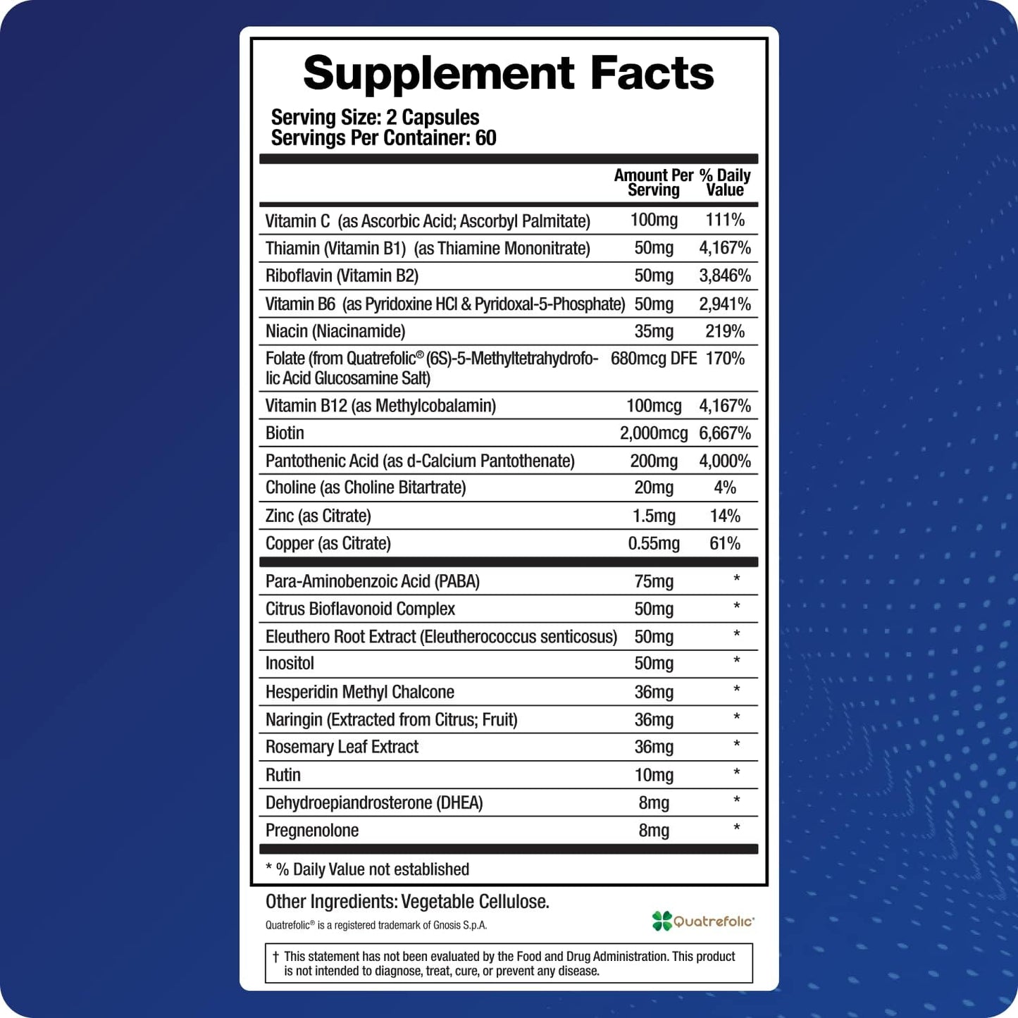 Adrenal Fatigue Supplement, Cortisol Manager, 5-MTHF, 120 Veggie Caps