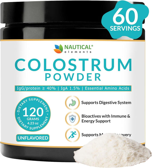 Colostrum Powder - Over 40% IgG - First 4-6 Hour Milking Grass Fed Colostrum - 120g