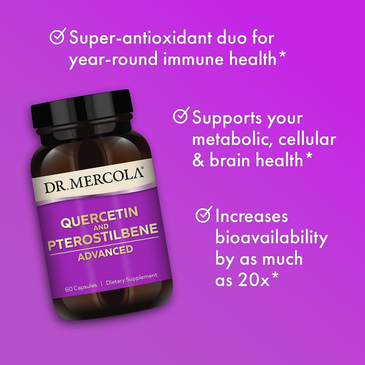 Dr. Mercola Quercetin and Pterostilbene Advanced