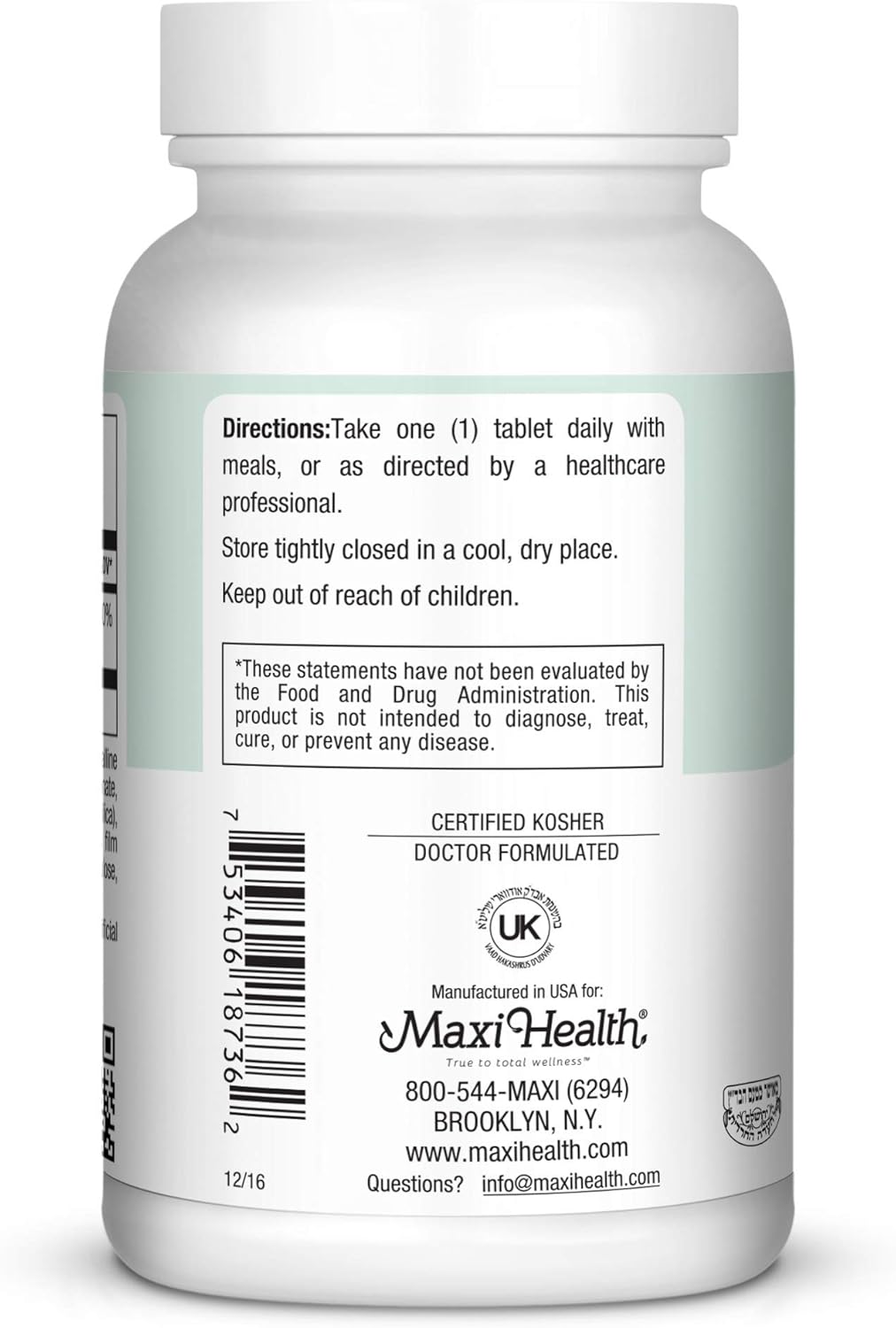 Maxi Health Vitamin D3 1000 IU – 360 Tablets