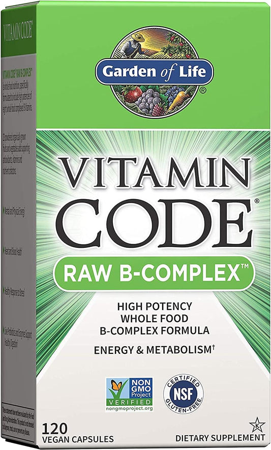 Garden of Life Raw B Complex - Vitamin Code - 120 Vegan Capsules