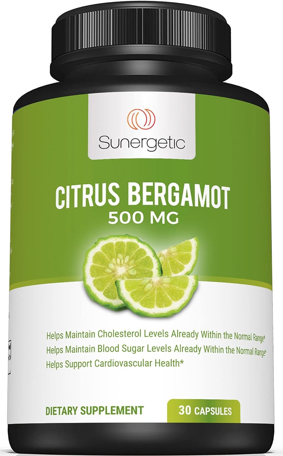 Sunergetic Bergamot Capsules–Formulated with Organic Bergamot Extract -30 capsules