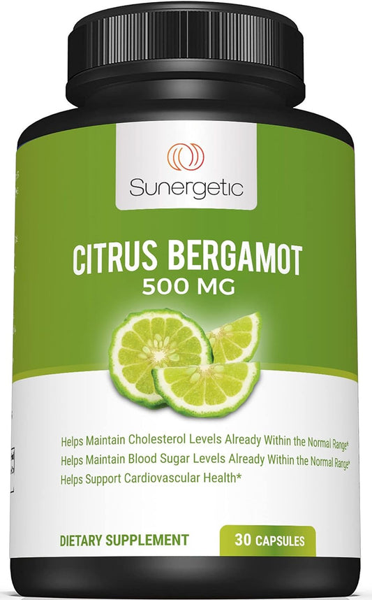 Sunergetic Bergamot Capsules–Formulated with Organic Bergamot Extract -30 capsules