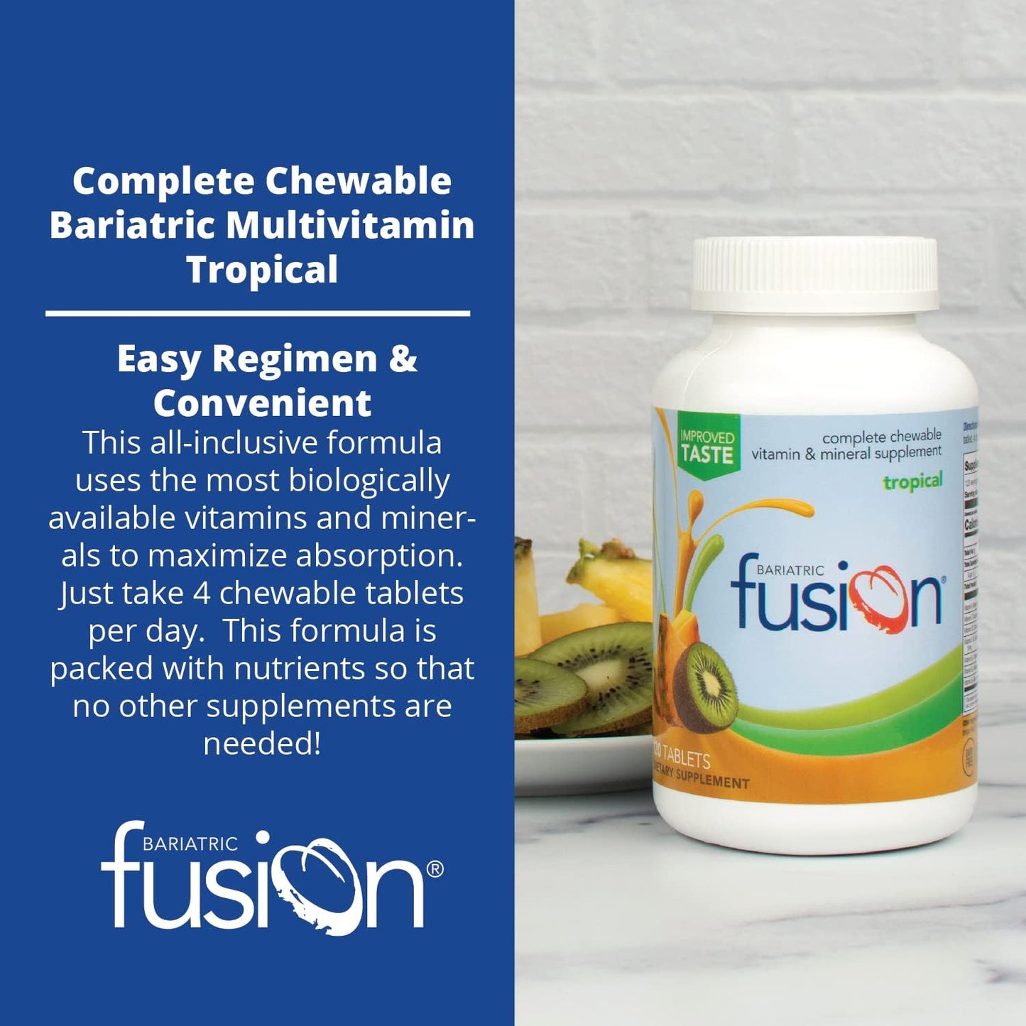 Bariatric Fusion Tropical Complete Chewable - 120 Tablets