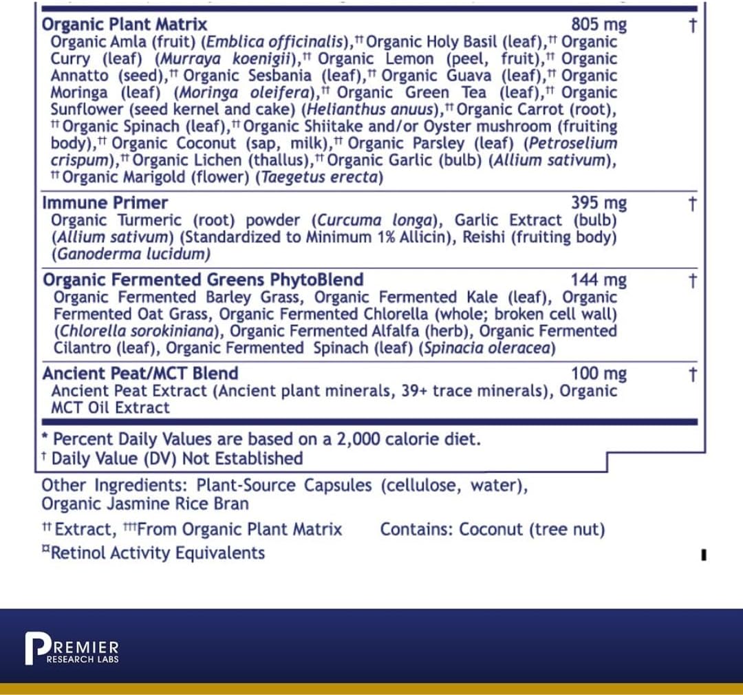 Premier Research Labs Multi-Vitamin: Immune, Brain & Heart Support -120 capsules