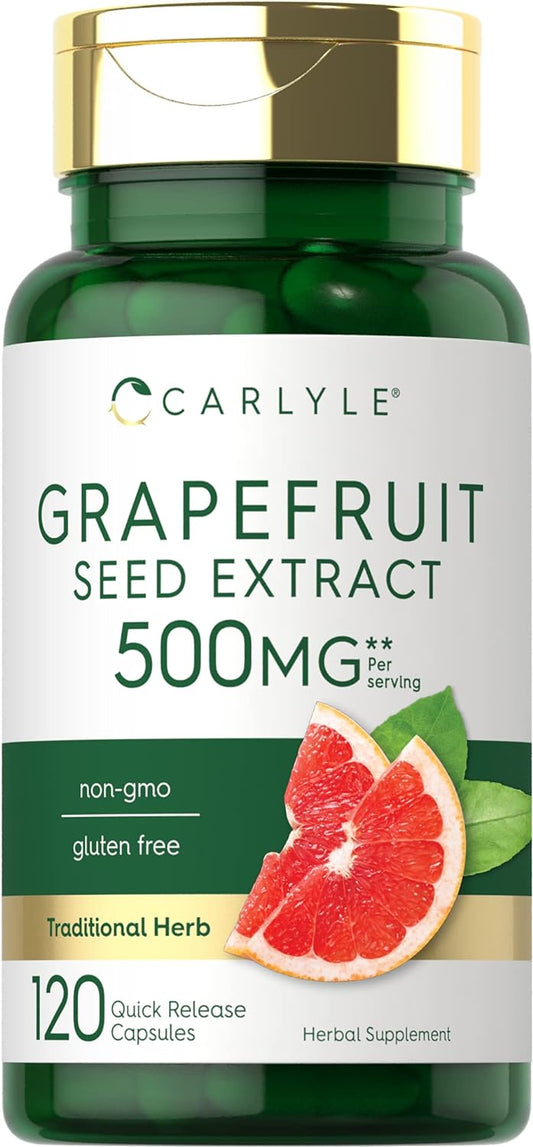 Carlyle Grapefruit Seed Extract  500 mg 120 Capsules