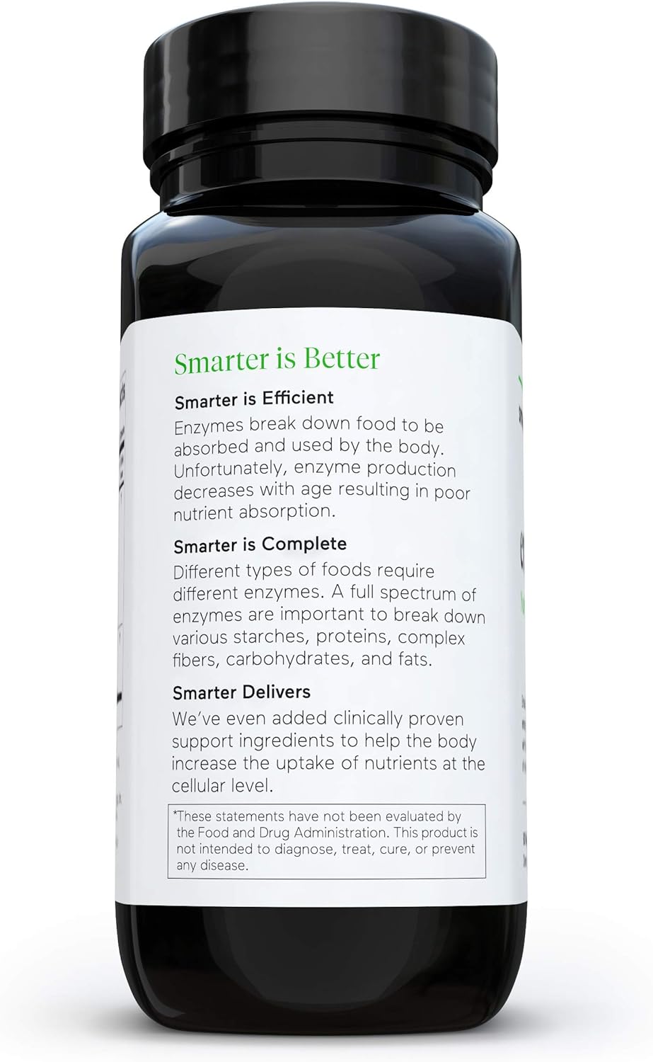 Smarter Nutrition Enzymes - Daily Digestive Aids with 16 Different Natural 90 Capsules