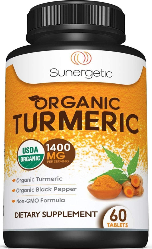 USDA Certified Organic Turmeric Supplement –60 Count