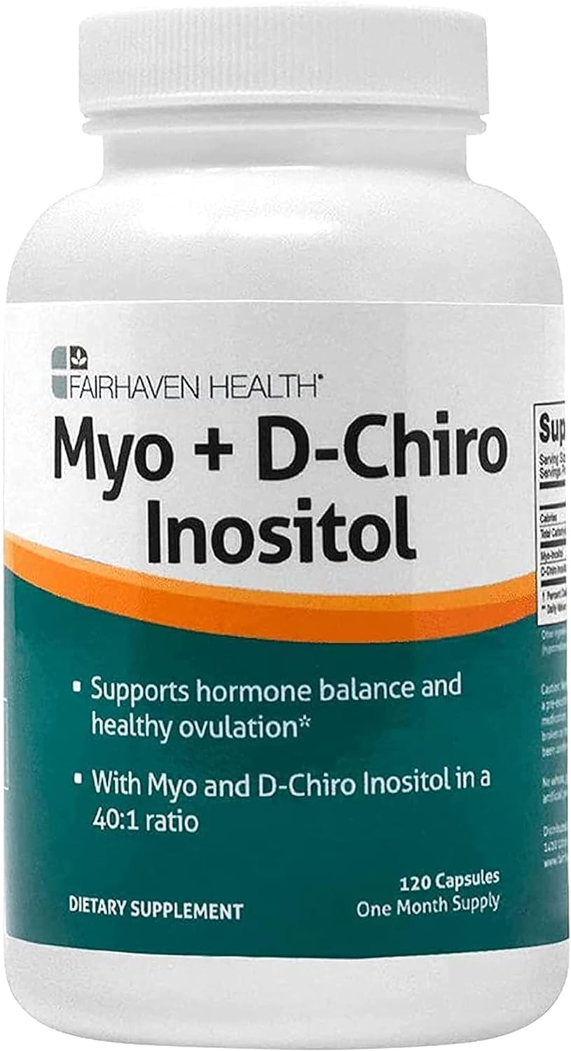 Fairhaven Health Myo-Inositol and D-Chiro Inositol Blend,120 capsules