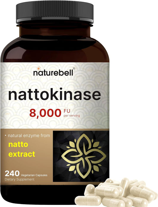 Nattokinase Supplement 240 Veggie Capsules