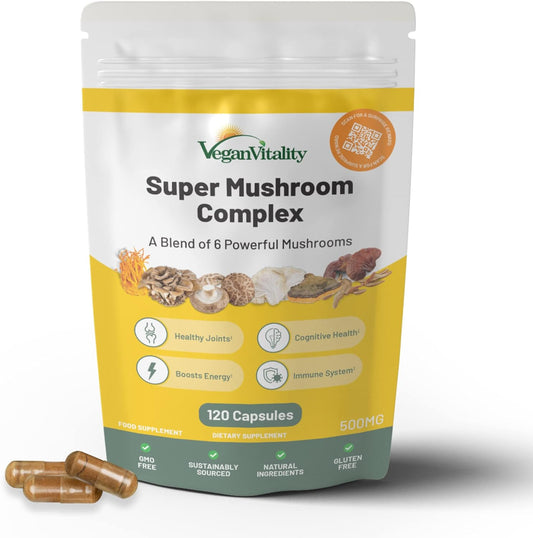 Vegan Vitality Mushroom Complex  - 120 Capsules