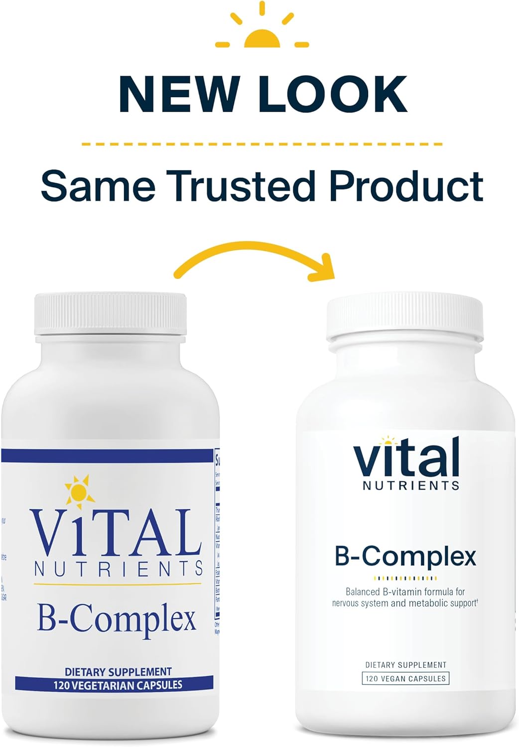 Vital Nutrients B-Complex  Vegan Supplement  120 Capsules