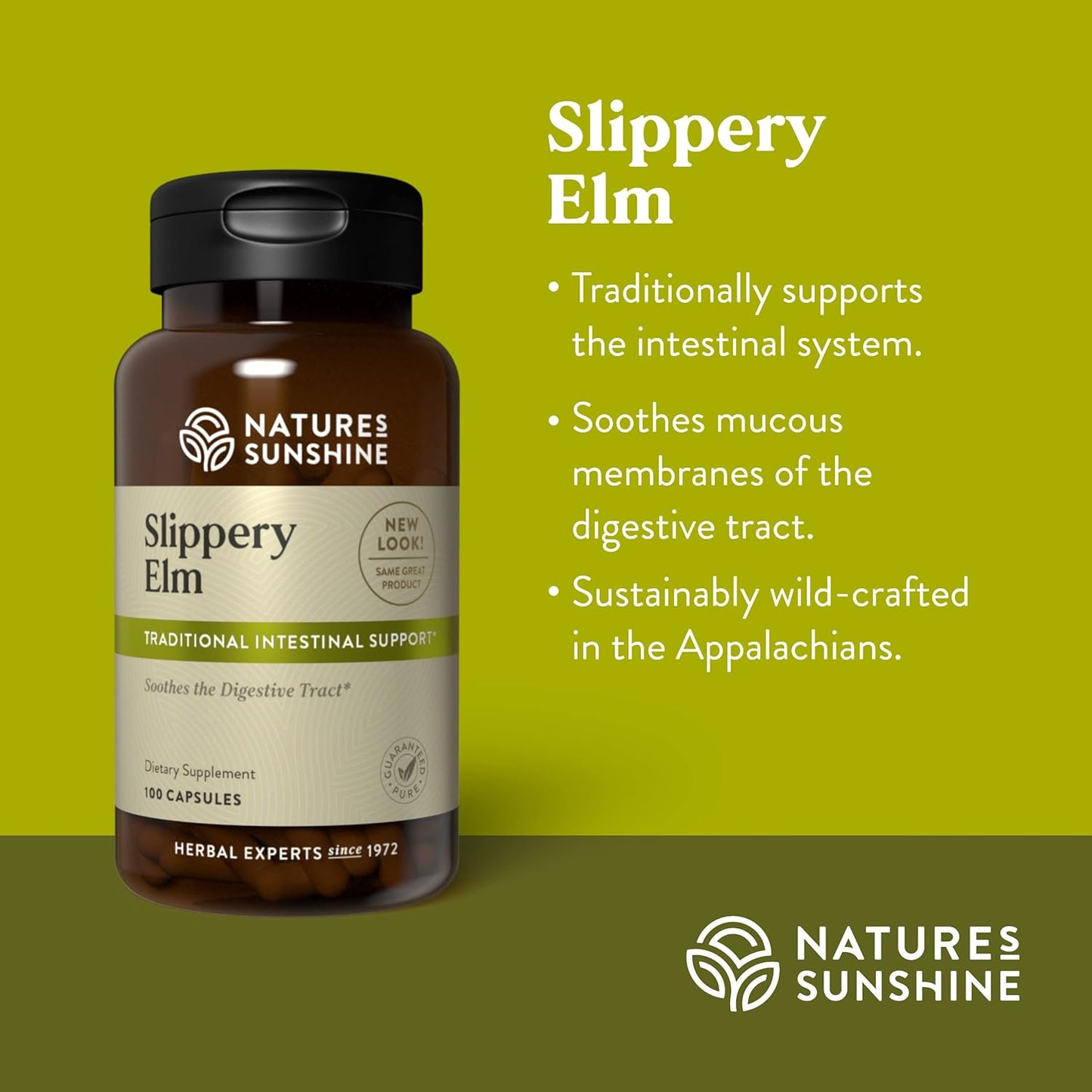 Nature's Sunshine Slippery Elm 100 Capsules