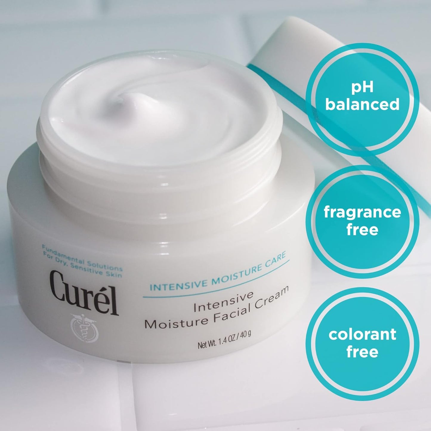 Curel Japanese Skin Care Intensive Face Moisturizer Cream, 1.4 Oz