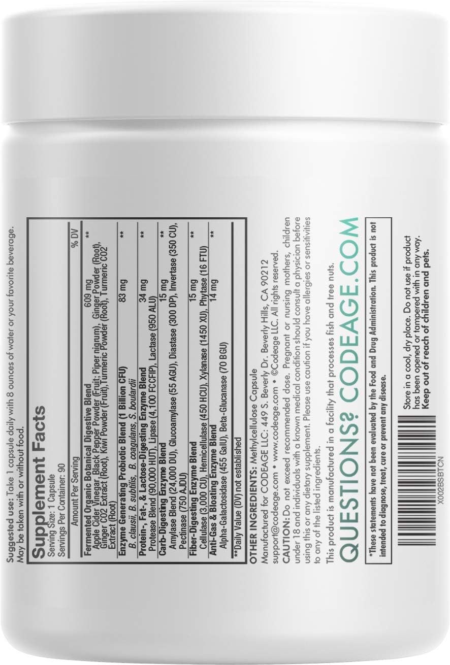 Codeage Digestive Enzymes Supplement 90 Capsules