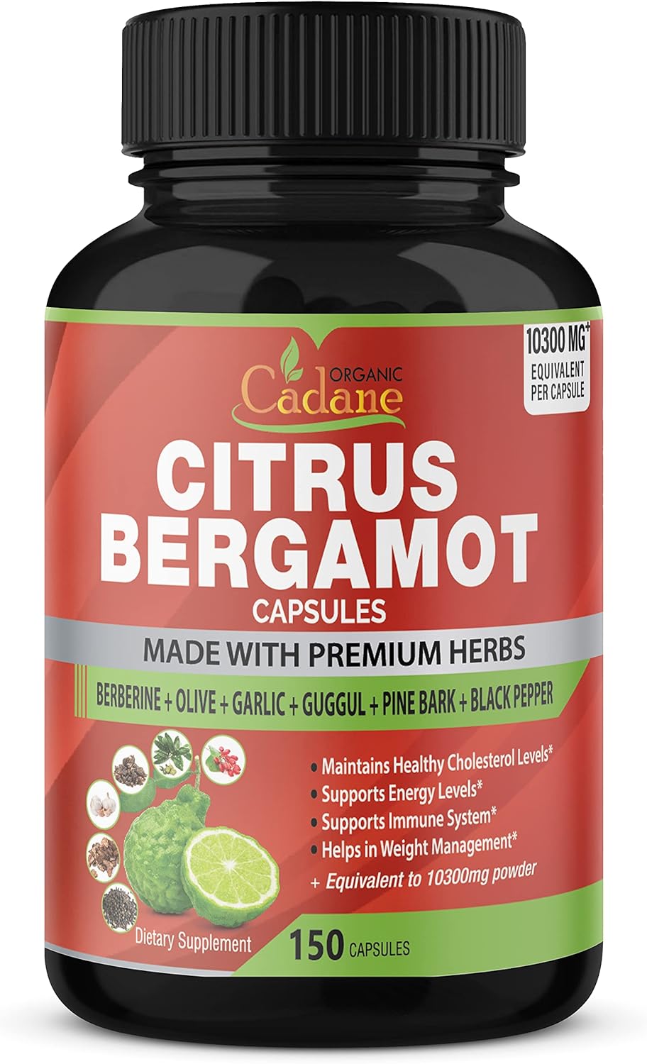 Citrus Bergamot Supplement Extract  150 Capsules