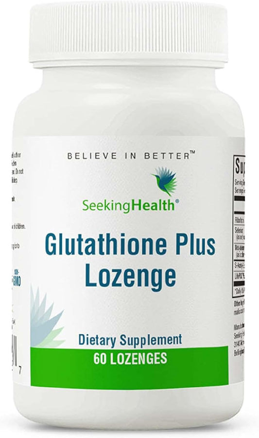 Seeking Health Optimal Glutathione Plus, 25 mg S-Acetyl-L-Glutathione (60 lozenges)