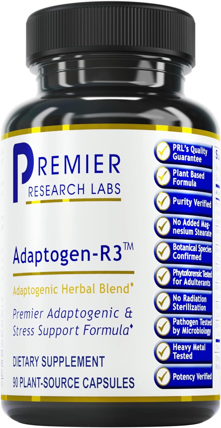 Premier Research Labs Adaptogen-R3: Adaptogen Supplements- 90 Vegetarian Capsules