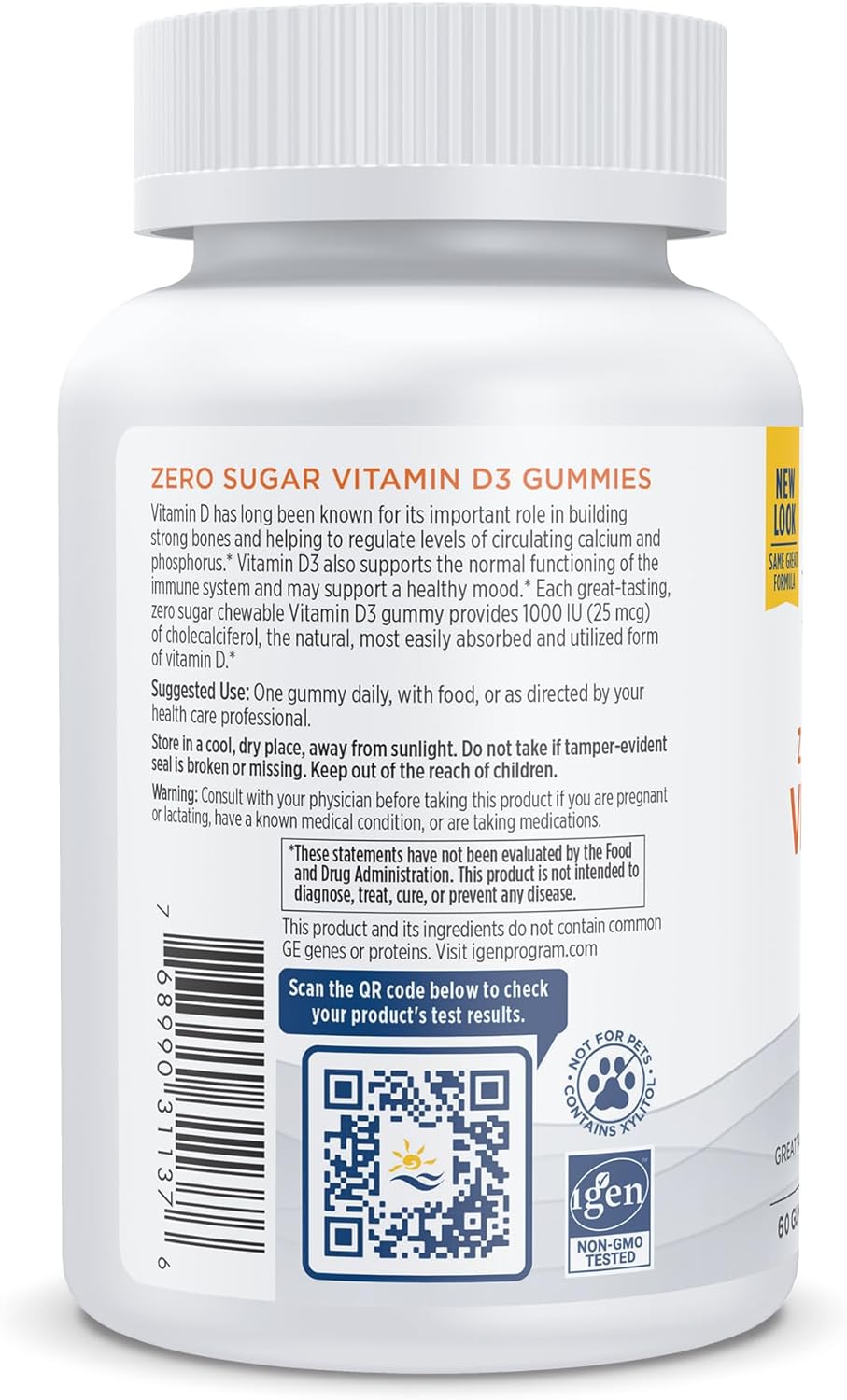 Nordic Naturals Zero Sugar Vitamin D3 Gummies