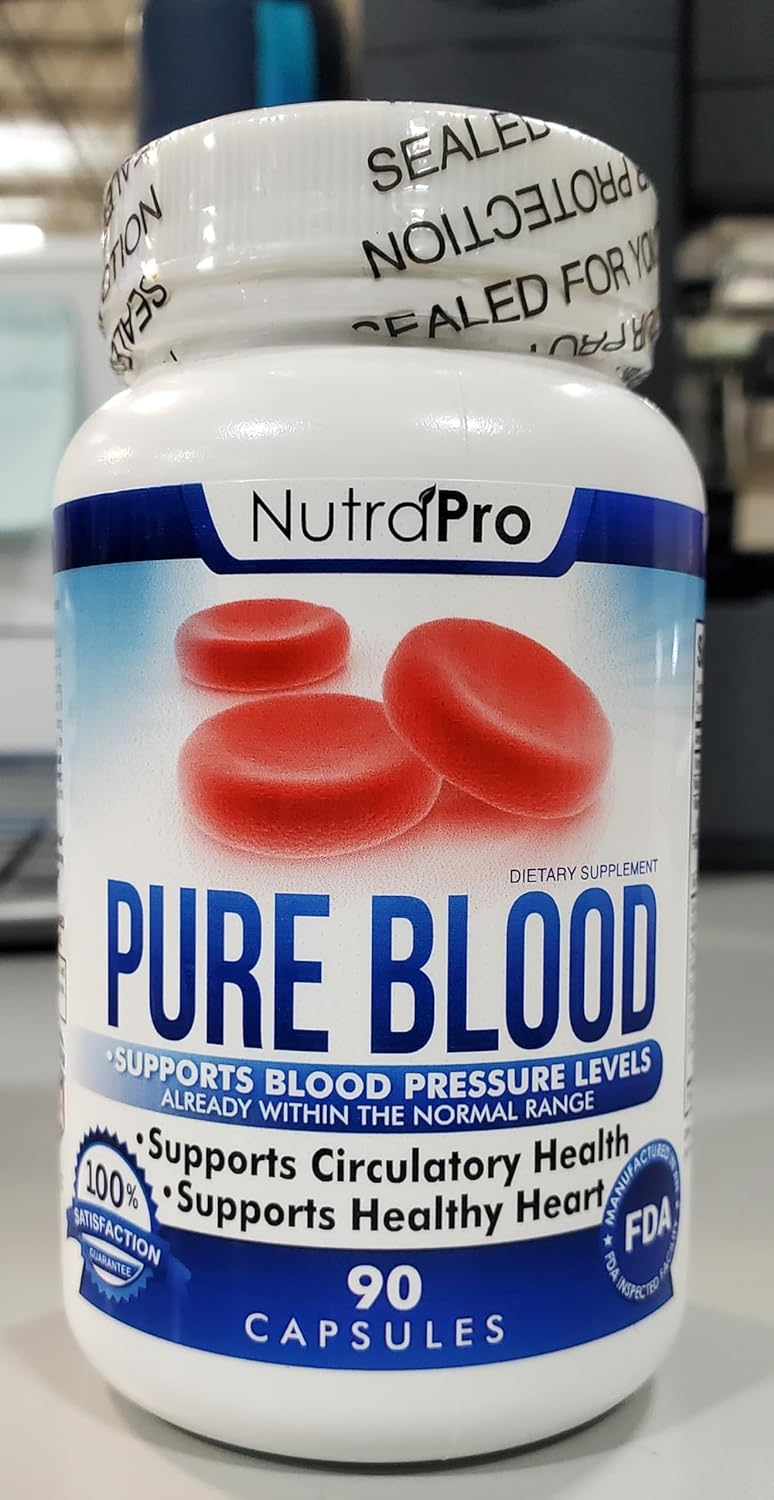 NutraPro Blood Pressure Supplements –90 Capsules.