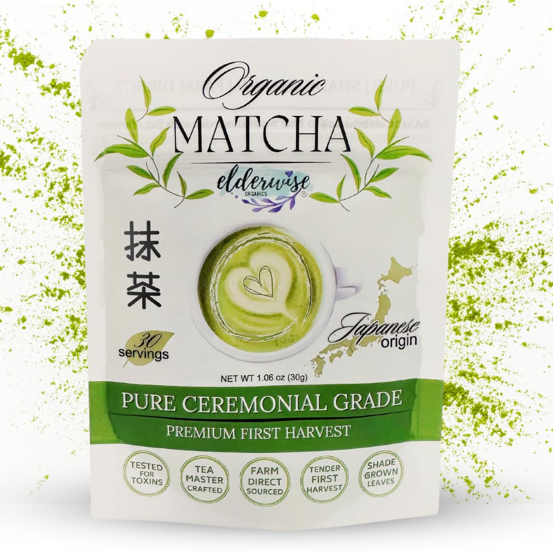 Elderwise Organics Matcha - Green Tea Powder -1.06 oz