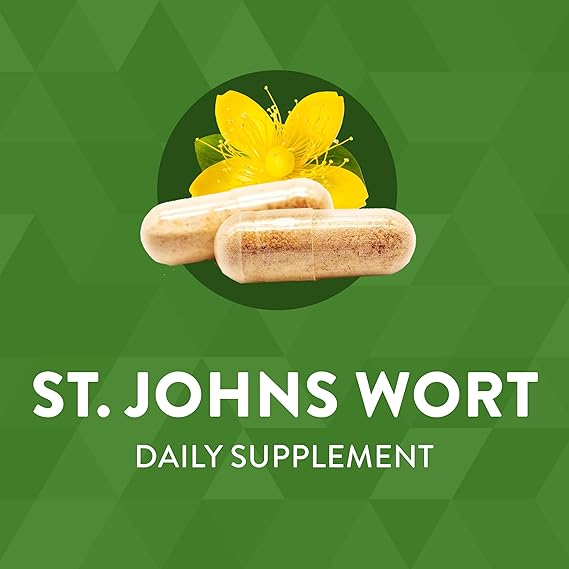 Nature's Way Premium St. John’s Wort Herb, 180 Vegan Capsules