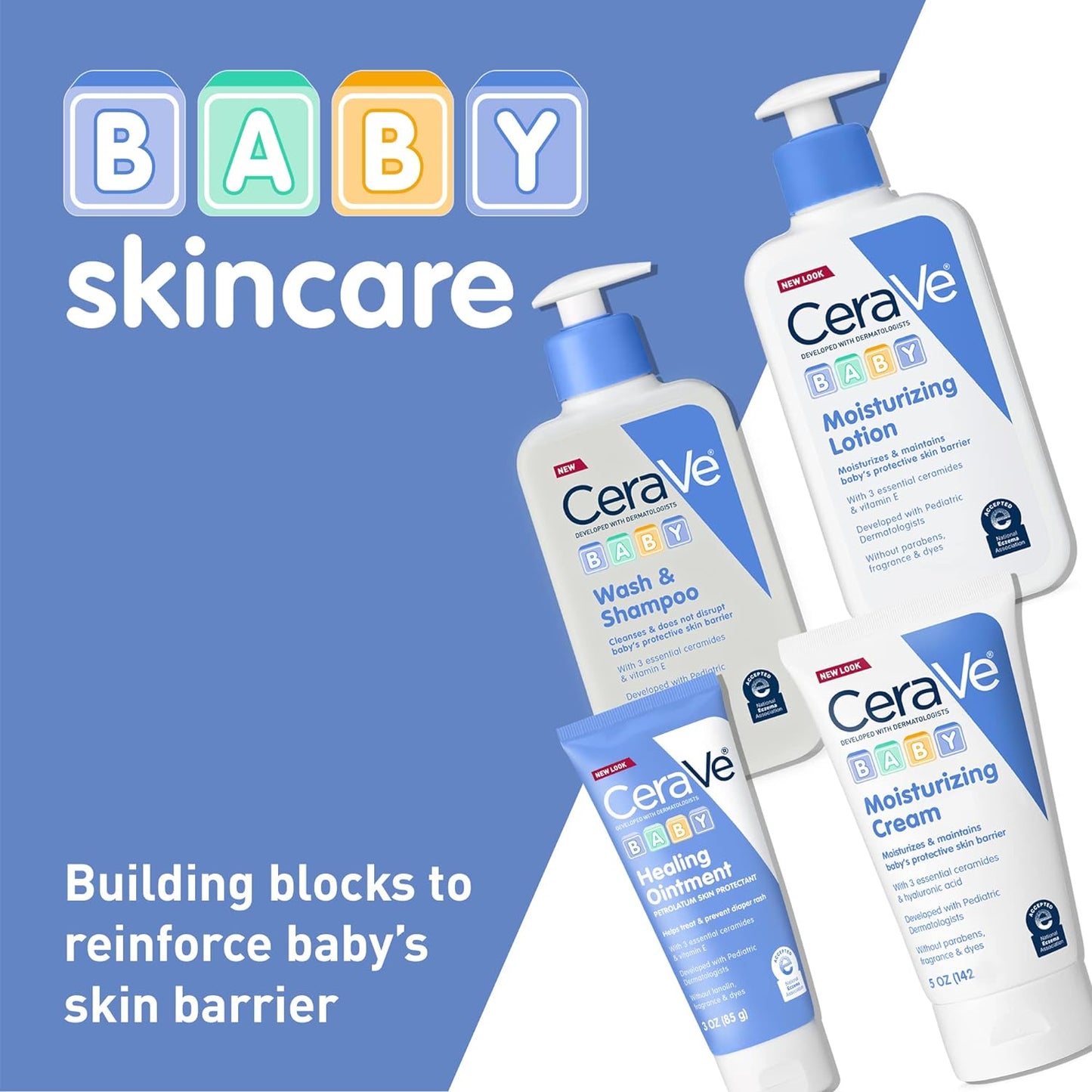 CeraVe Baby Wash & Shampoo  2-in-1 Tear-Free for Skin Hair Fragrance