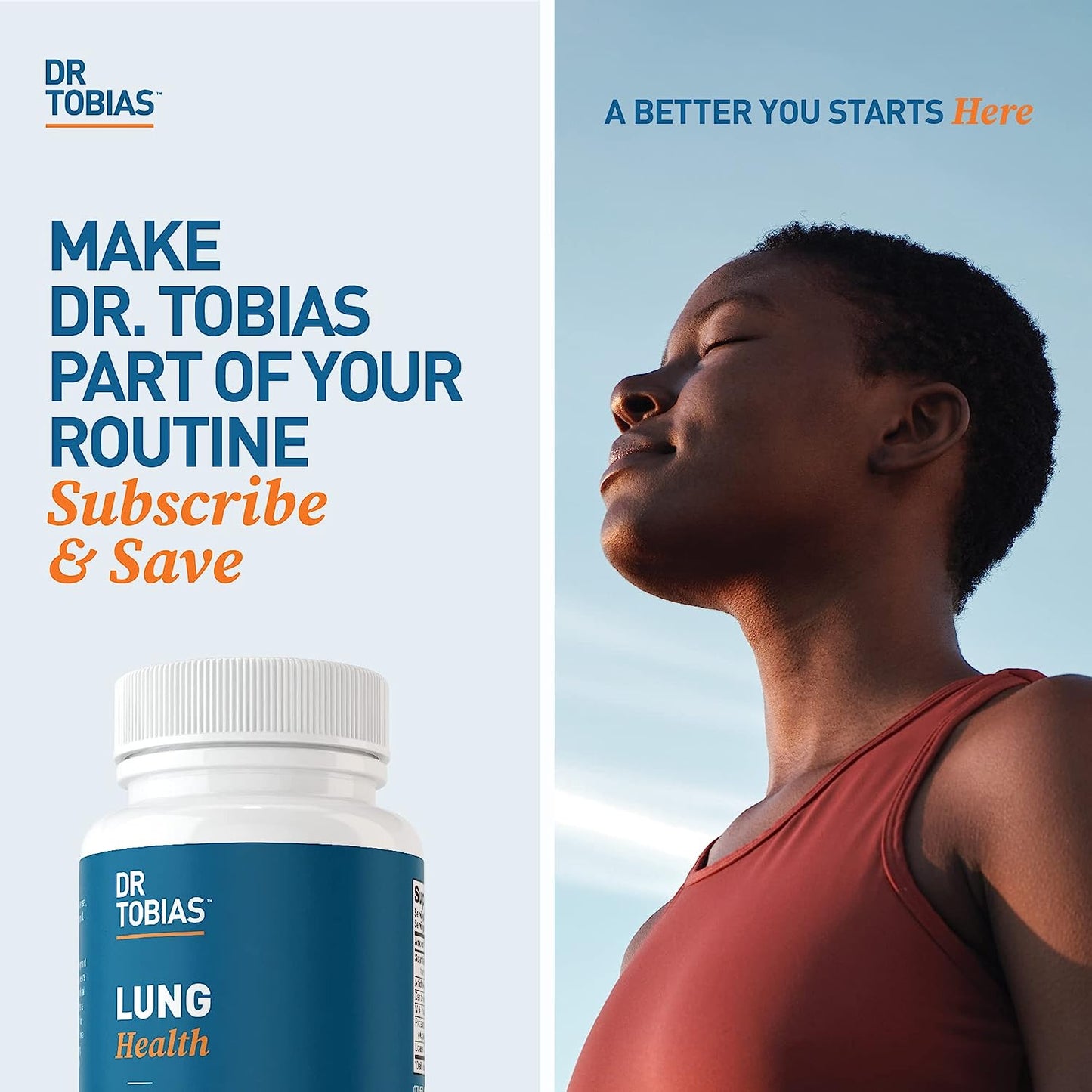 Dr. Tobias Lung Health  Lung Support Supplement 60 Capsules