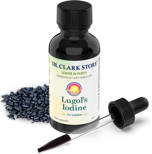 Stomach Saver from Dr. Clark Store, Contains Lugol’s Iodine 2% -1 fl. Oz