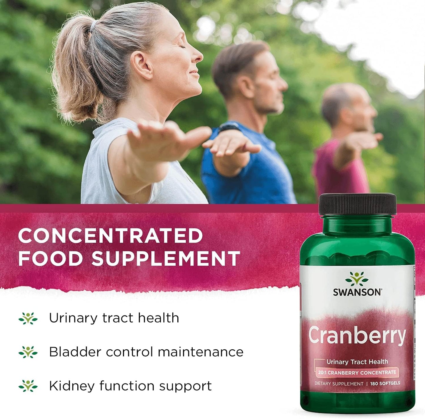 Swanson Cranberry - Supports Urinary Tract Health,180 softgels