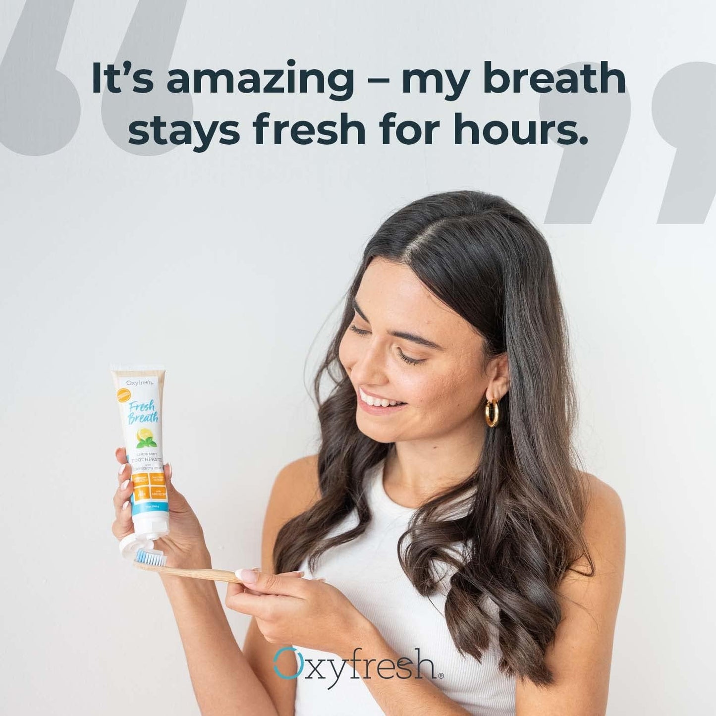 Premium Oxyfresh Maximum Fresh Breath Lemon Mint Toothpaste -5oz