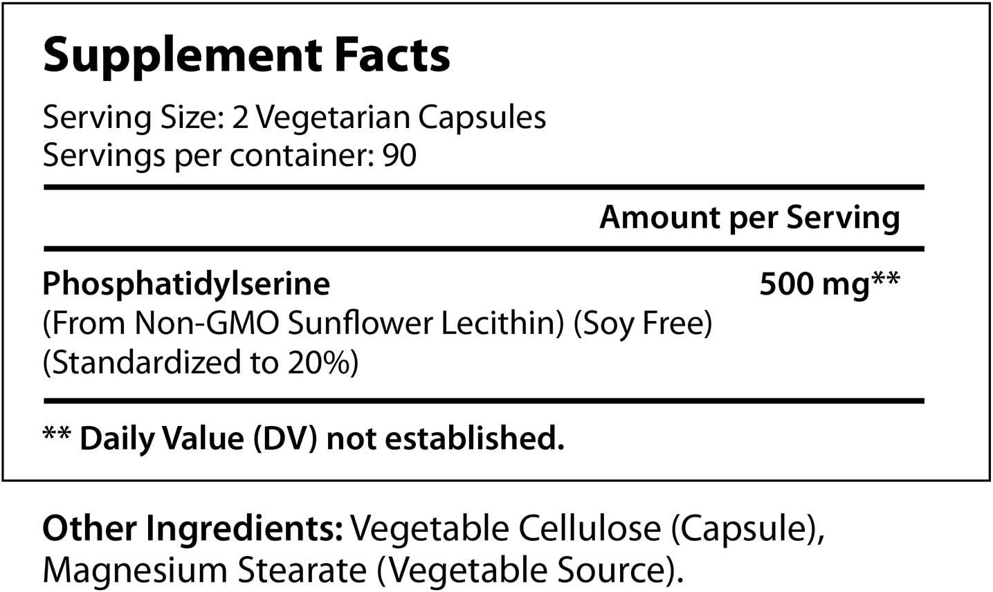 Phosphatidylserine  180 Vegetarian Capsules