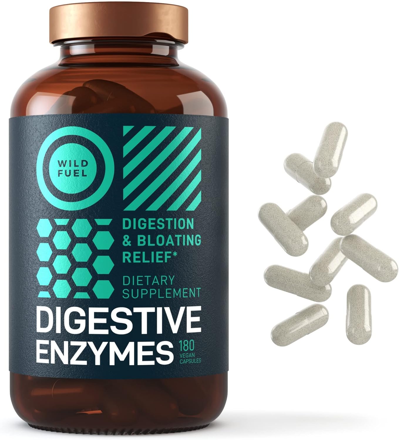 Digestive Enzymes with Probiotics and Prebiotics -  180 Caps