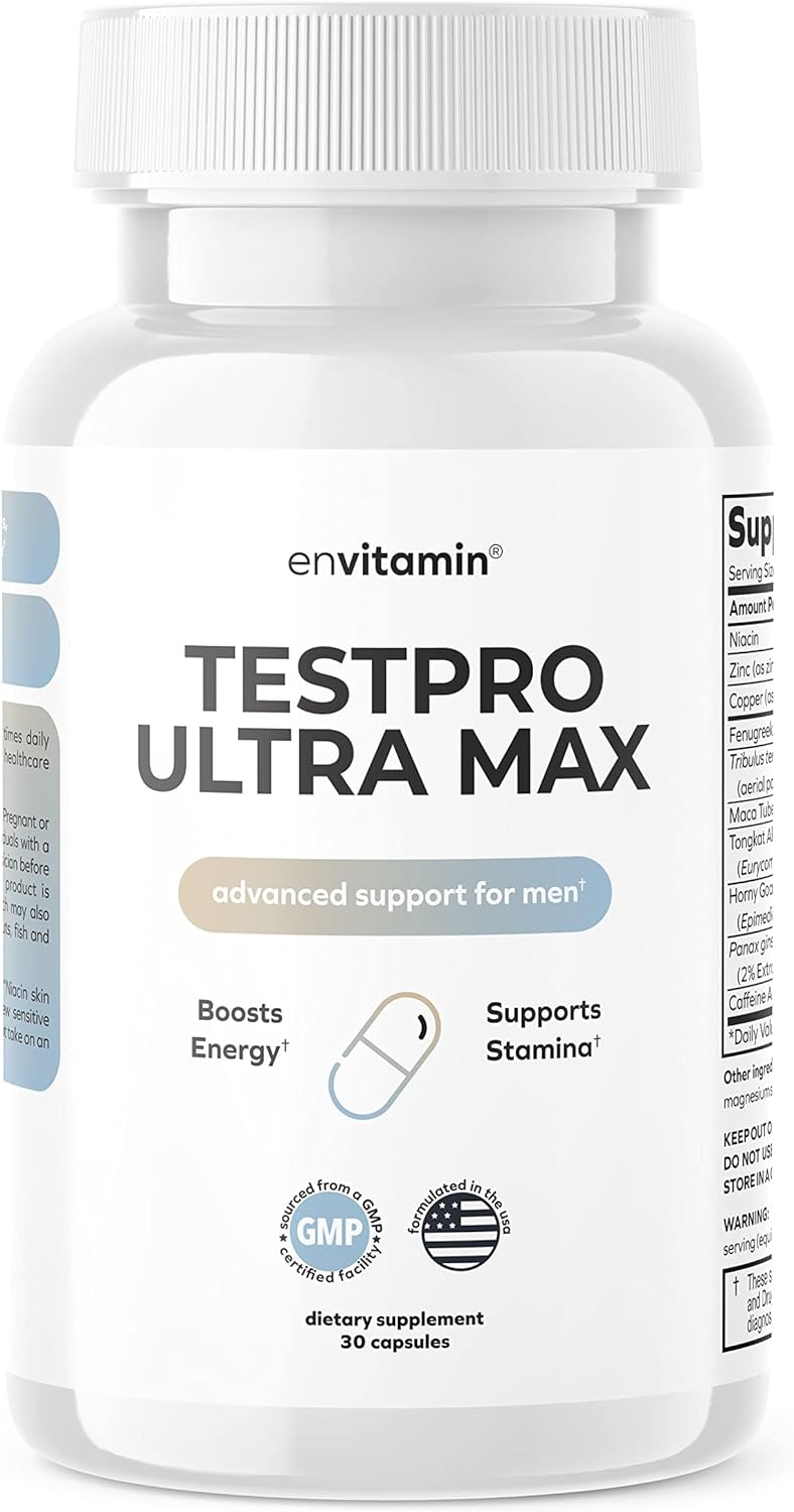 envitamin Testpro Ultra Max Supplement for Men, 30 capsules