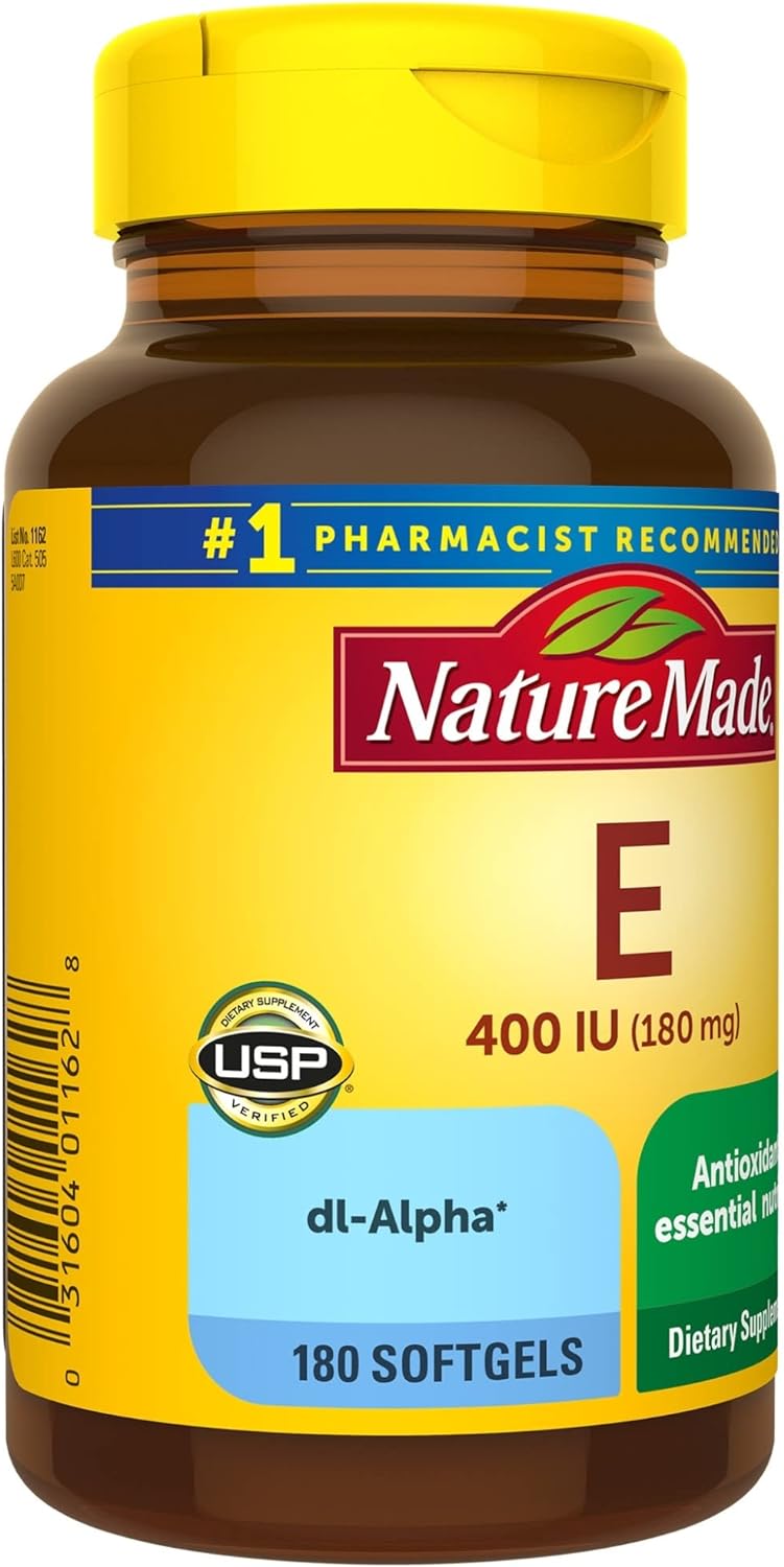 Nature Made Vitamin E 180 mg (400 IU) dl-Alpha  180 Softgels