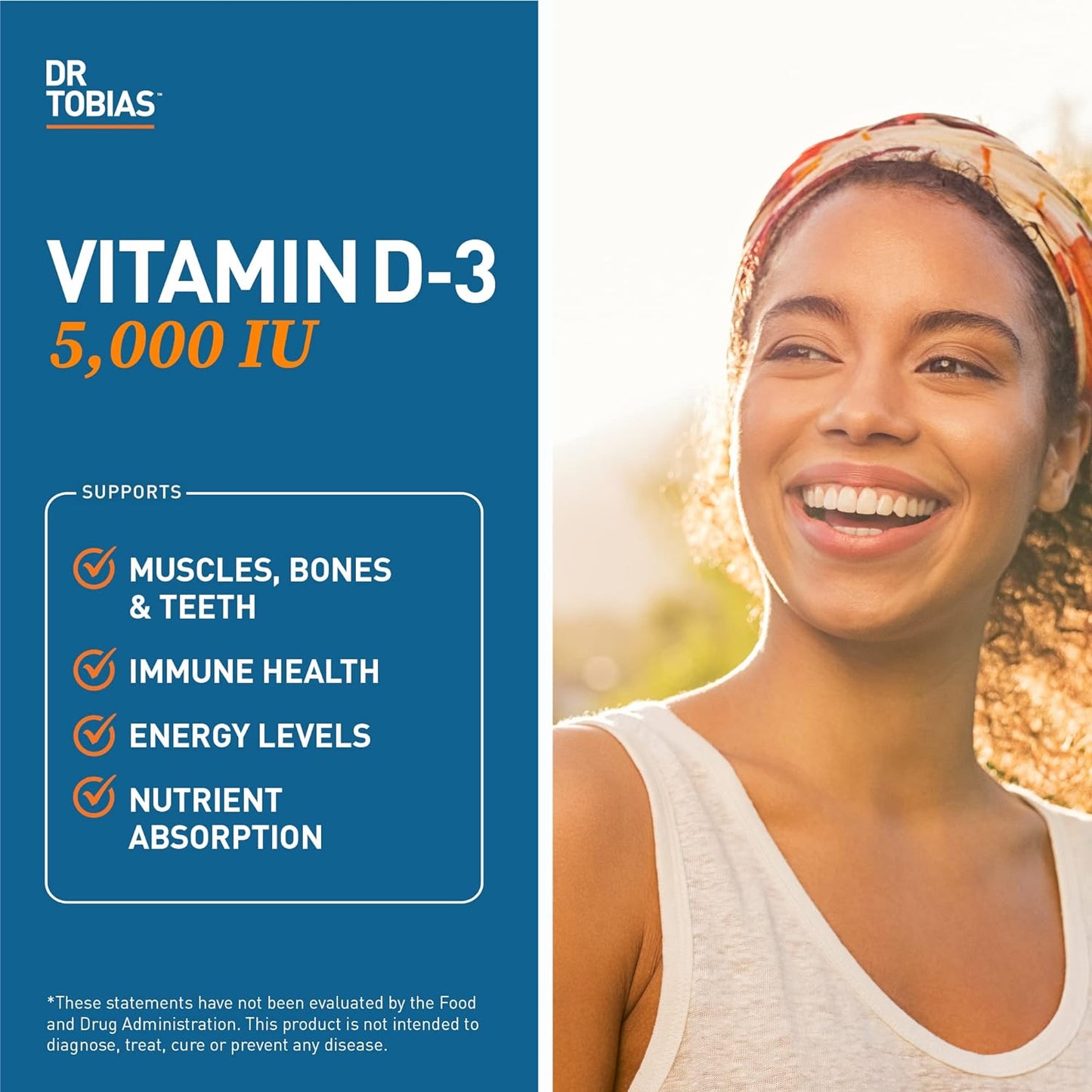 Dr. Tobias Vitamin D3 5000 IU  90 Capsules