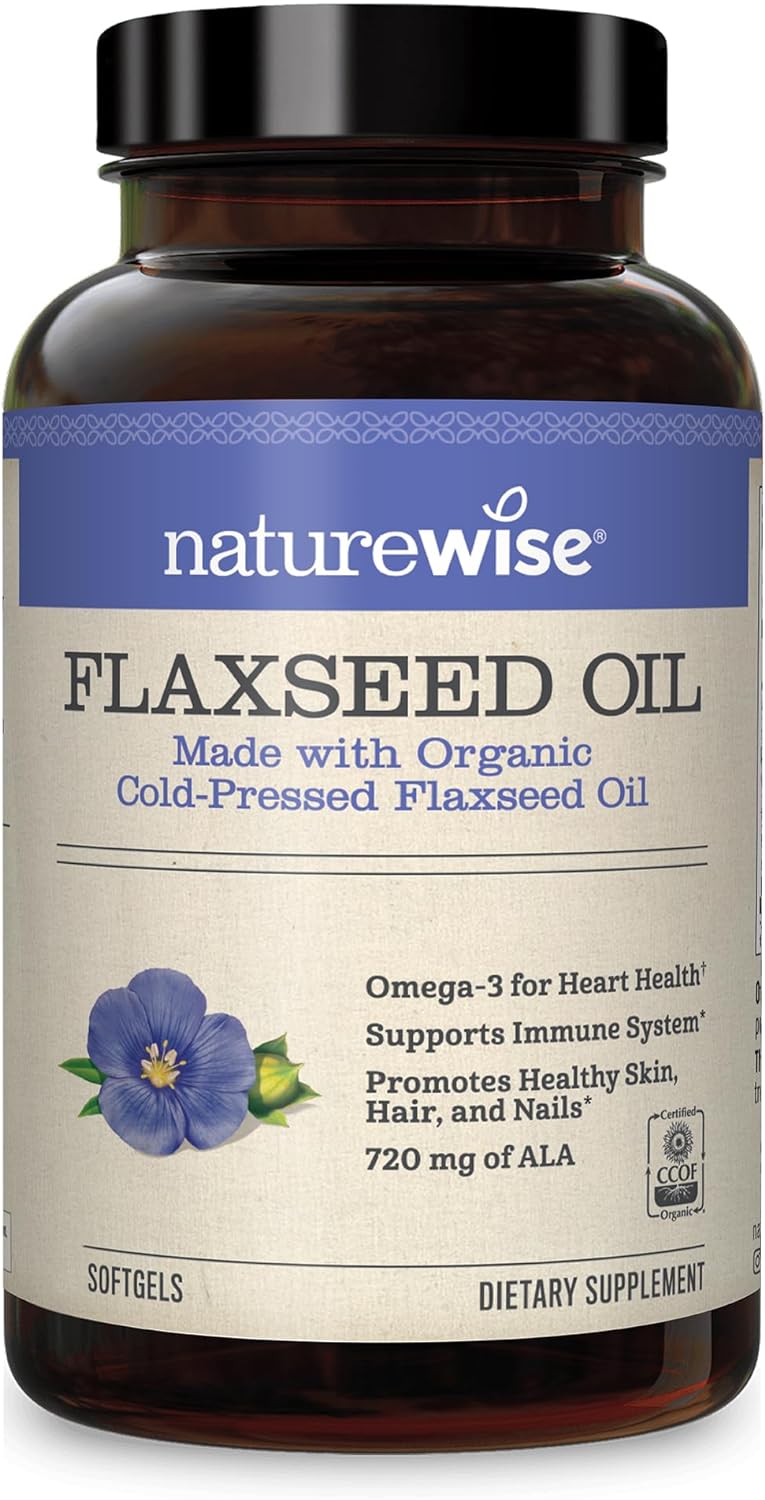 NatureWise Organic Flaxseed Oil 120 Softgels