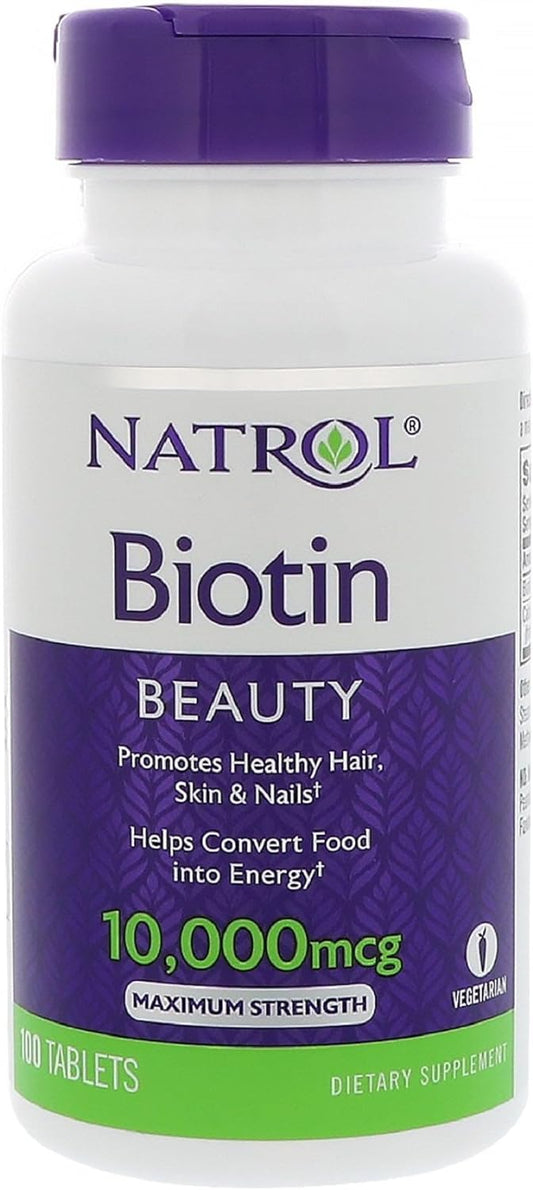 Natrol Biotin Tablet 10000 mcg, 100 Count