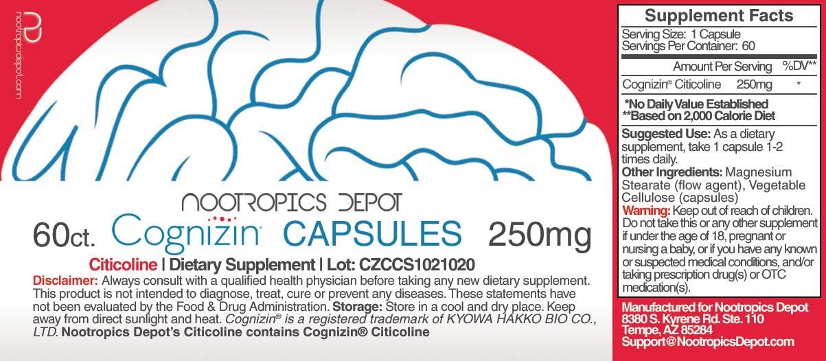 Nootropics Depot Cognizin 60 Capsules