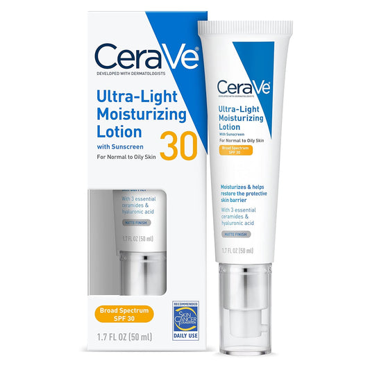 CeraVe Moisturizing Lotion Sunscreen and Face Moisturizer with Hyaluronic acid