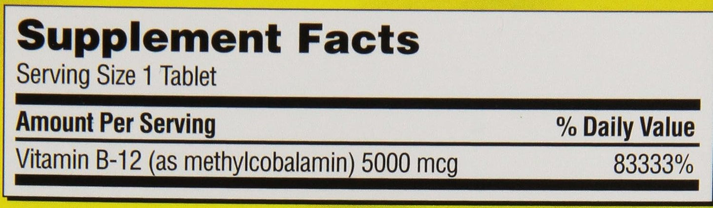 Kirkland Signature Quick Dissolve B-12 5000 mcg, 300 Tablets