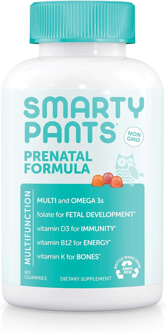 SmartyPants Prenatal Vitamins for Women with DHA and Folate 80 count