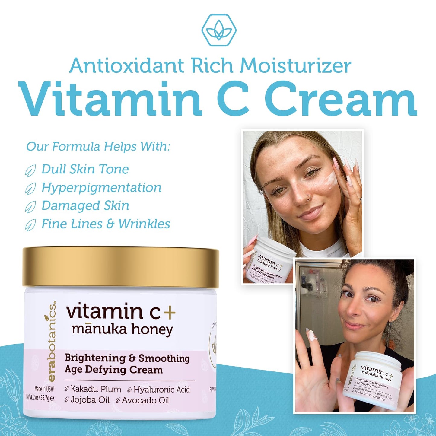 Advanced Vitamin C Face Cream - Brightening & Nourishing with Jojoba Oil