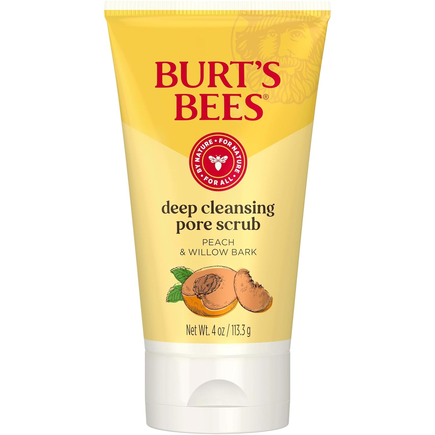 Burt's Bees Deep Cleansing Pore Scrub , 4 Ounces, Pack of 3