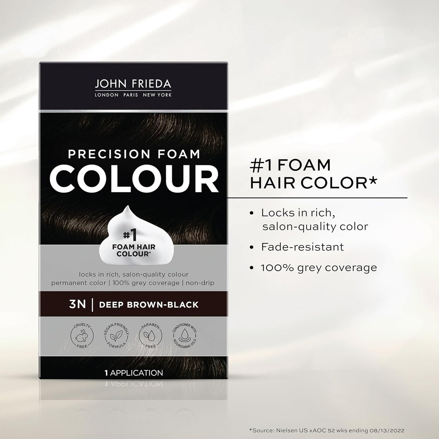 John Frieda Precision Foam Colour, Deep Brown Black