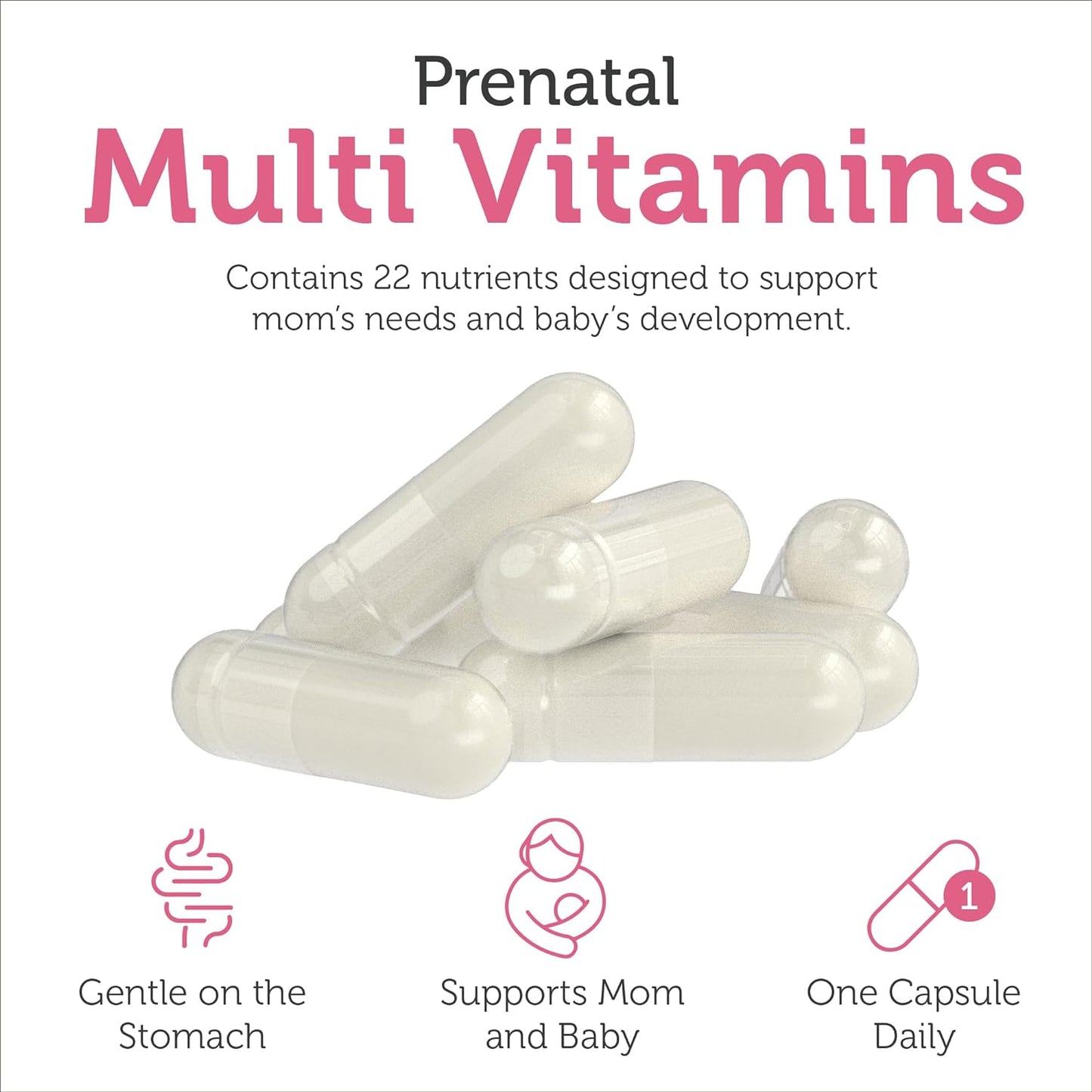 Zahler - Total One Prenatal Vitamins for Women (120 Count)