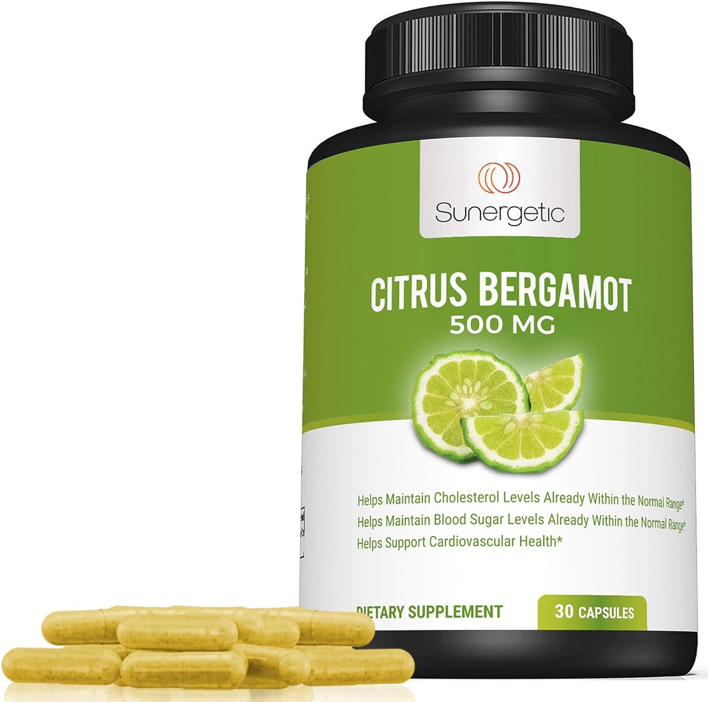 Sunergetic Bergamot Capsules–Formulated with Organic Bergamot Extract -30 capsules