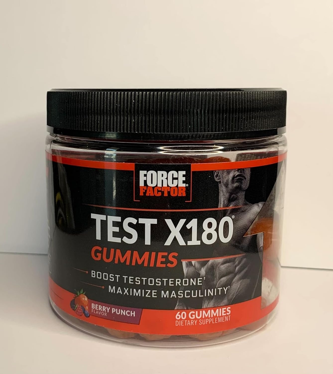 Force Factor Test X180 Gummies Testosterone Booster for Men 60 Gummies