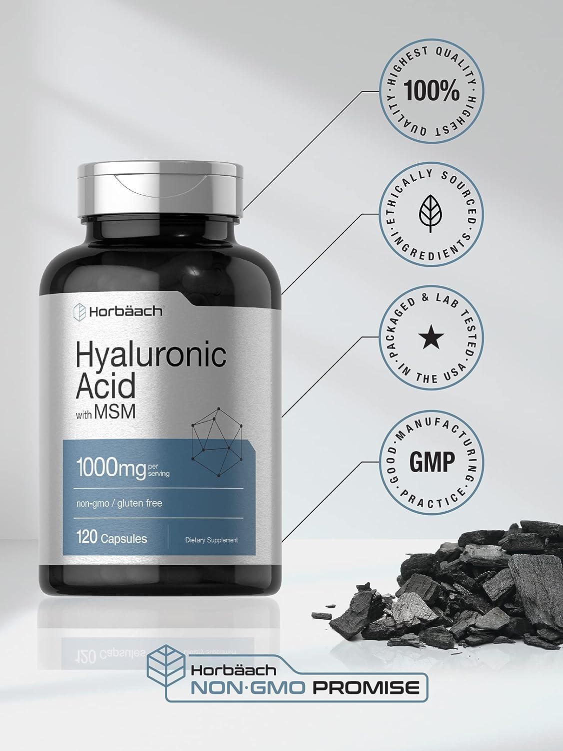 Hyaluronic Acid with MSM 120 Capsules